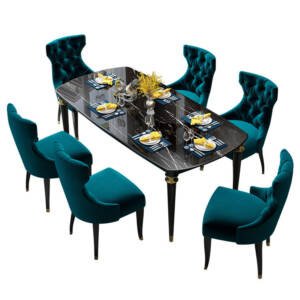 | طاولة طعام رخام بتصميم إيطالي