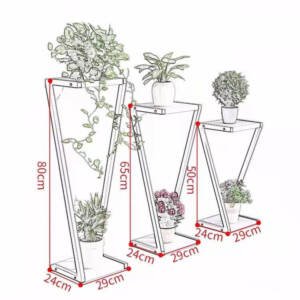 | ارفف زهور من الخشب بتصميم مميز