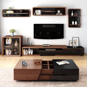 طاولة قهوة وتلفاز متعددة مساحات التخزين 4 | طاولة قهوة وتلفاز متعددة مساحات التخزين