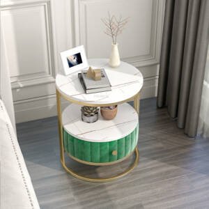 | كمودينة بتصميم حديث و ادراج من الخيزران