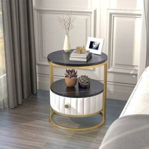 | كمودينة بتصميم حديث و ادراج من الخيزران