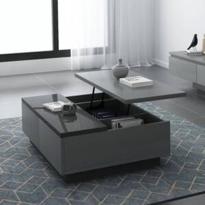 | طاولة تلفاز مع طاولة قهوة بتصميم حديث