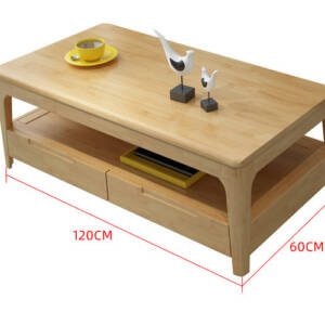 | طقم طاولة تلفزيون خشبية مع طاولة قهوة بتصميم حديث