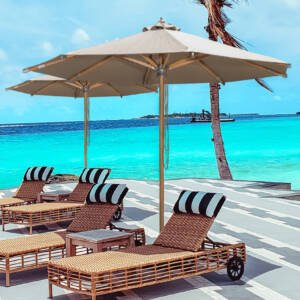 | مظلة جلسة خارجية بتصميم مميز