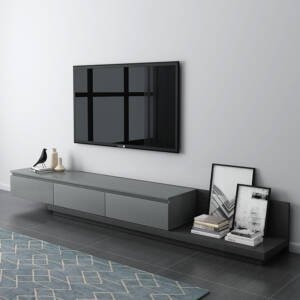 | طاولة تلفاز مع طاولة قهوة بتصميم حديث