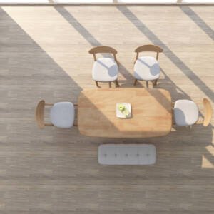 | طاولة و 2 كرسي ومقعد طويل