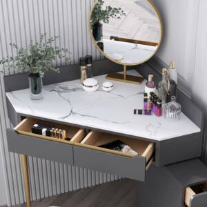 | تسريحة غرفة نوم بسطح رخامي