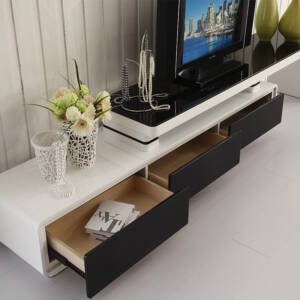 طقم طاولات من طاولة تلفزيون عصرية مع طاولة قهوة 4 | طقم طاولات من طاولة تلفزيون عصرية مع طاولة قهوة