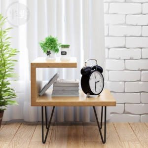 طاولة جانبية خشبية مودرن