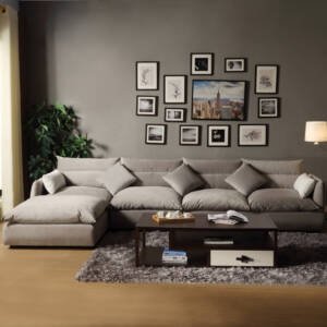 | كنبة زاوية قماشية فاخرة و مريحة