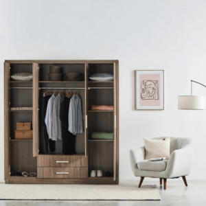 | خزانة ملابس 4 أبواب - ساترن