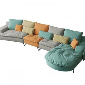 | كنبة زاوية غرفة معيشة بتصميم مودرن