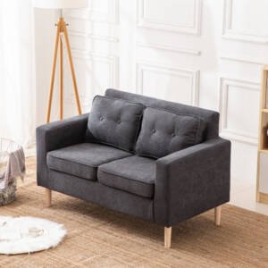 | كنبة مزدوجة قماش بتصميم مودرن