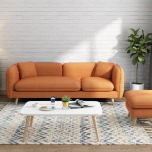 | كنبة ثلاث مقاعد مع بوف جانبي