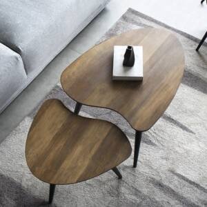 | طاولة قهوة منقسمة بتصميم عصري جذاب