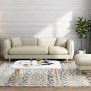 | كنبة ثلاث مقاعد مع بوف جانبي