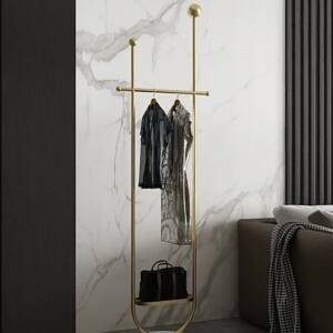 | علاقة ملابس ذهبي و اسود