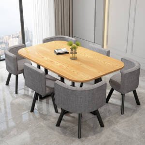 طاولة طعام مستطيلة مع ستة كراسى 12 | طاولة طعام مستطيلة مع ستة كراسى