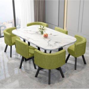 طاولة طعام مستطيلة مع ستة كراسى 13 | طاولة طعام مستطيلة مع ستة كراسى