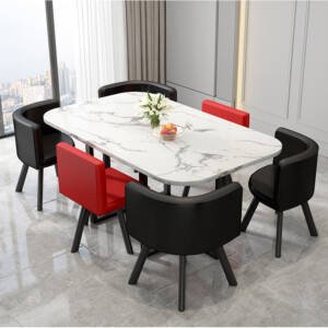 طاولة طعام مستطيلة مع ستة كراسى 15 | طاولة طعام مستطيلة مع ستة كراسى