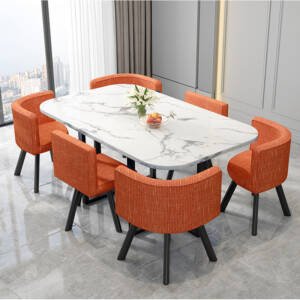 طاولة طعام مستطيلة مع ستة كراسى 16 | طاولة طعام مستطيلة مع ستة كراسى