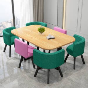 طاولة طعام مستطيلة مع ستة كراسى 5 | طاولة طعام مستطيلة مع ستة كراسى