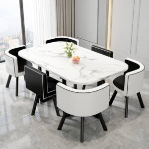 طاولة طعام مستطيلة مع ستة كراسى 9 | طاولة طعام مستطيلة مع ستة كراسى