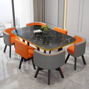 طاولة طعام مستطيلة مع ستة كراسى 10 | طاولة طعام مستطيلة مع ستة كراسى