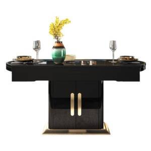 | طاولة فاخره مع كراسي وبتقنية تسخين الطعام