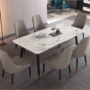 | طاولة طعام حديثة بتصميم انيق وبسيط