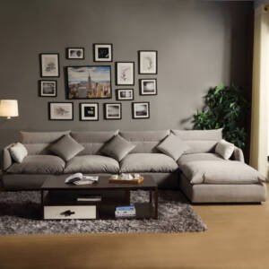 | كنبة زاوية قماشية فاخرة و مريحة