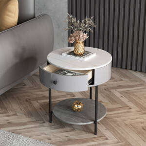 طاولة جانبية مستدير بتصميم مميز 4 | طاولة جانبية مستدير بتصميم مميز