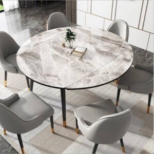 طاولة طعام مستديرة قابلة للطى