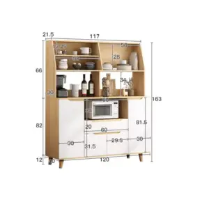 | بوفيه خشبي بتصميم مميز