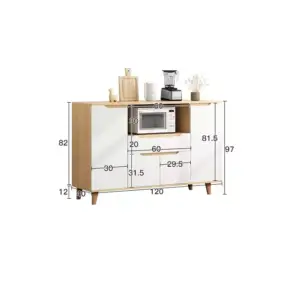 | بوفيه خشبي بتصميم مميز