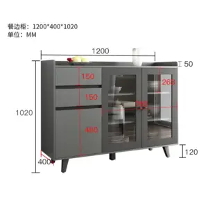 | طاولة بوفيه منزلي خشبي بتصميم عصري