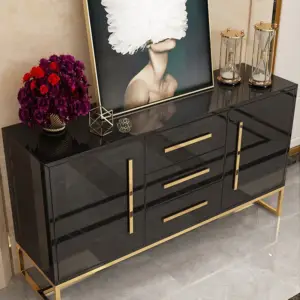 طاولة بوفيه طعام فاخر بسطح رخامي 3 | طاولة بوفيه طعام فاخر بسطح رخامي