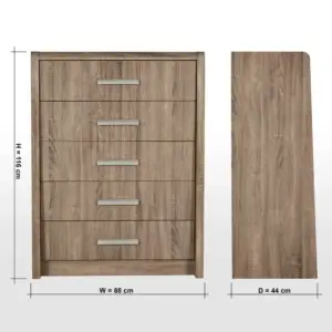 | خزانة احذية بـ5 أدراج - ساترن