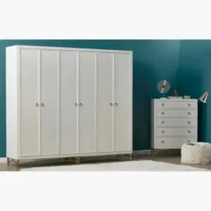 | خزانة ملابس 6 أبواب - أديل