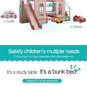 سرير دورين اطفال متعدد المزايا 12 | سرير دورين اطفال متعدد المزايا