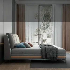 | سرير عصري بتصميم بسيط