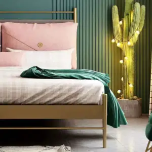 | سرير نوم معدنى على النمط الحديث