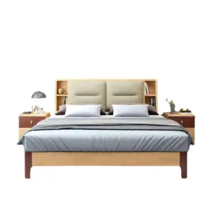 | سرير خشب بتصميم انيق