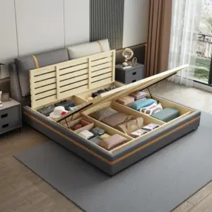 | سرير عصري بتصميم بسيط