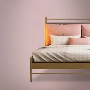 | سرير نوم معدنى على النمط الحديث