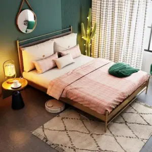 | سرير نوم معدنى على النمط الحديث