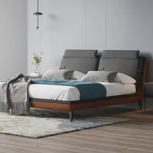 سرير نوم جلد بتصميم عصرى مميز 7 | سرير نوم جلد بتصميم عصرى مميز