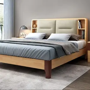 | سرير خشب بتصميم انيق