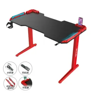 | طاولة كمبيوتر للقيمنق بتصميم مضئ ليلا