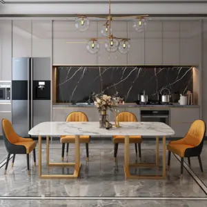 طاولة طعام رخام بتصميم ايطالي 2 | طاولة طعام رخام بتصميم ايطالي